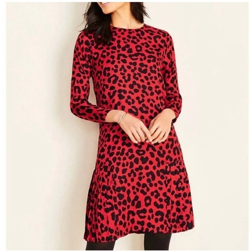 Stunning & flirty VEUC Ann Taylor animal print dress, Sz. 2.